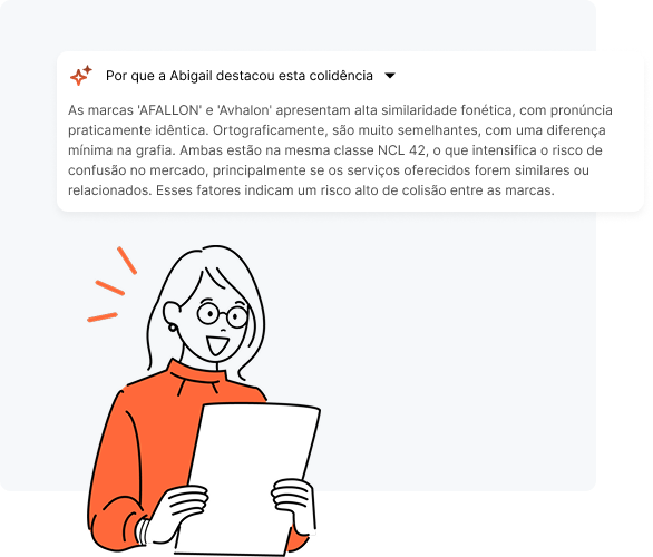 Painel do Velador exibindo colidências selecionadas pela Abigail